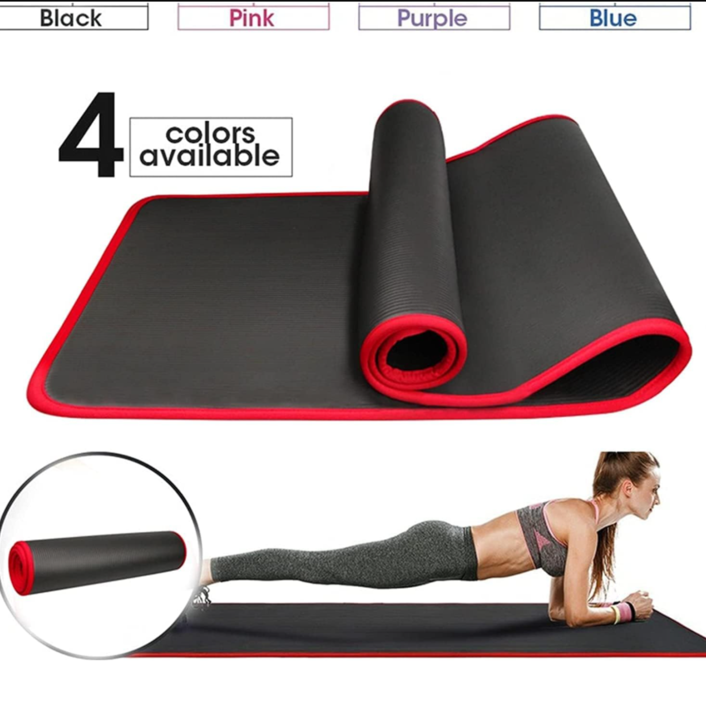 Sereniva – Tapis De Yoga Épais Antidérapant Pour Confort Et Stabilité