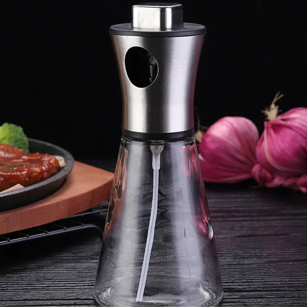Orion – Flacon Vaporisateur d’Huile en Verre et Acier Inoxydable Précis et Élégant
