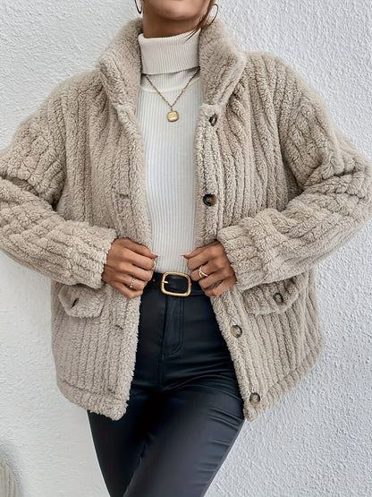 Cardigan en tricot doux et douillet avec une coupe décontractée pour femmes - Aurelles