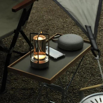 Lunara – Lanterne Cristal Nordique Rechargeable et Élégante