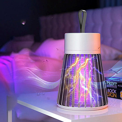 Lampe Anti-Moustique Électrique Portable à Lumière UV Rechargeable USB pour Intérieur et Extérieur