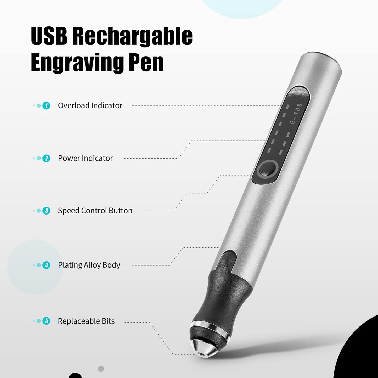 Stylo Graveur Sans Fil – Pour Projets DIY et Gravure Multi-Surfaces
