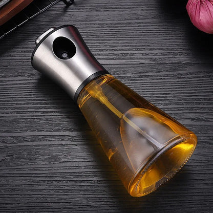 Orion – Flacon Vaporisateur d’Huile en Verre et Acier Inoxydable Précis et Élégant