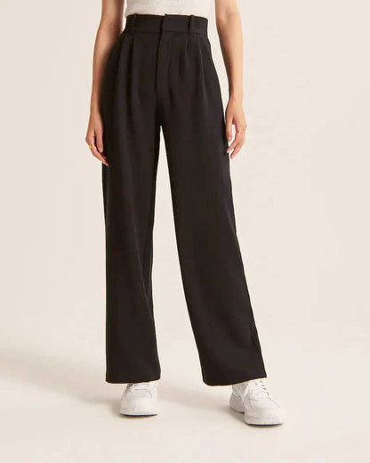 Pantalon taille haute à coupe ample pour femmes - Aurelles