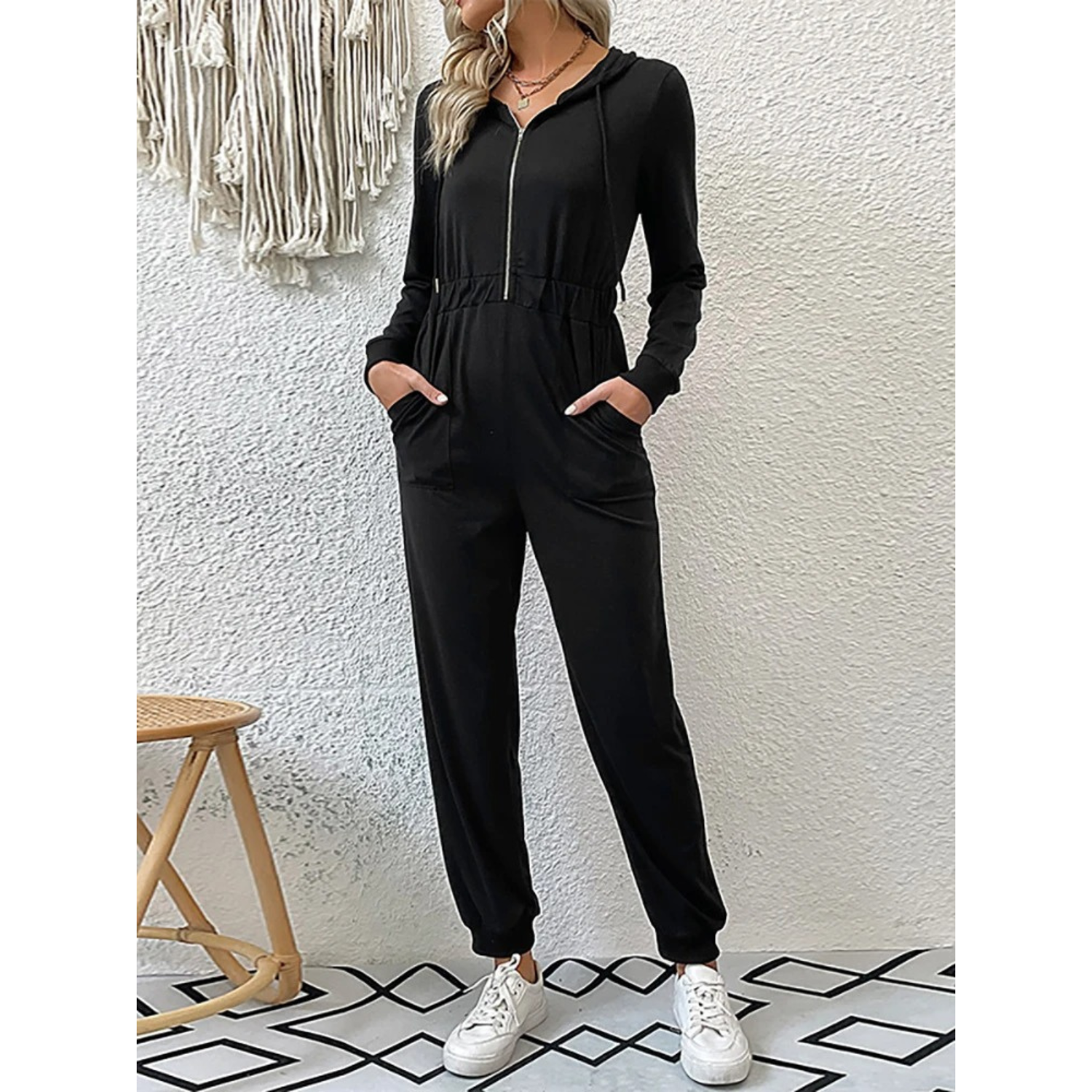 Combinaison à manches longues avec zip pour femmes - Aurelles