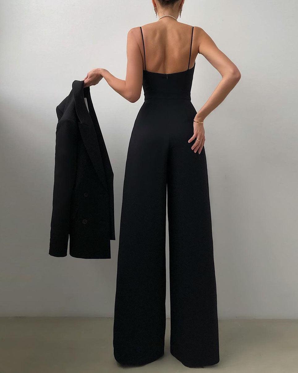 Combinaison Femme à Bretelles Spaghetti Taille Haute - Aurelles