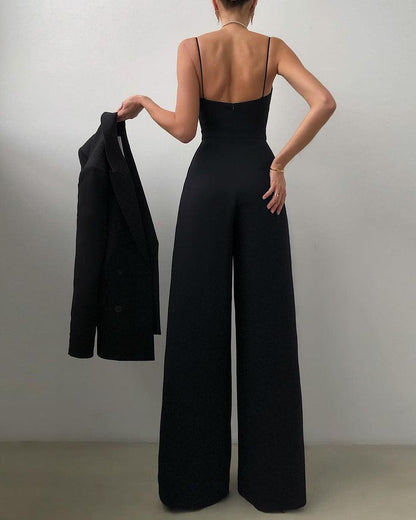 Combinaison Femme à Bretelles Spaghetti Taille Haute - Aurelles