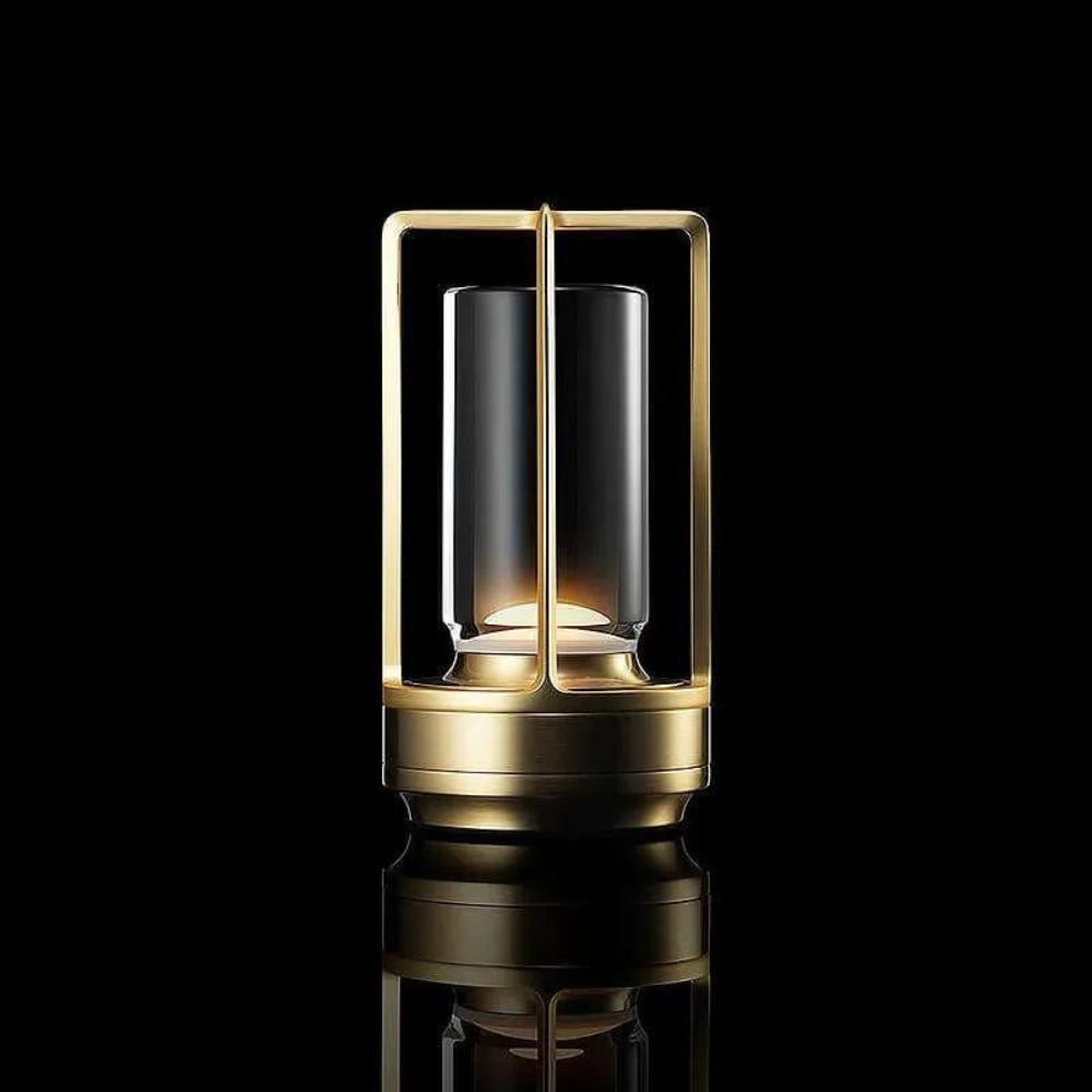 Lunara – Lanterne Cristal Nordique Rechargeable et Élégante