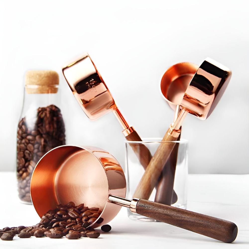 Orion – Set de Cuillères et Tasses à Mesurer en Cuivre Élégant et Durable