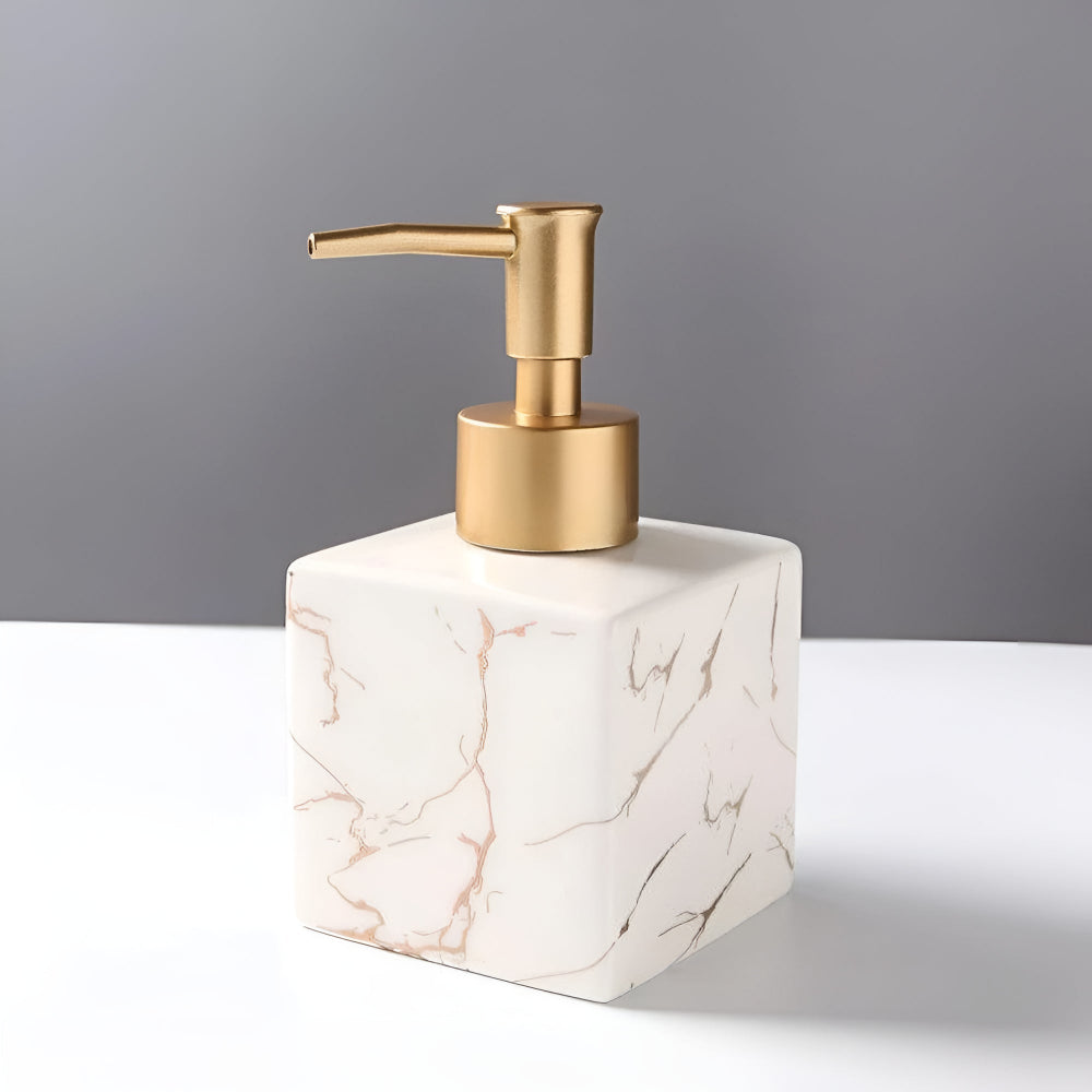 Lunara – Distributeur de Savon en Marbre Élégant et Pratique
