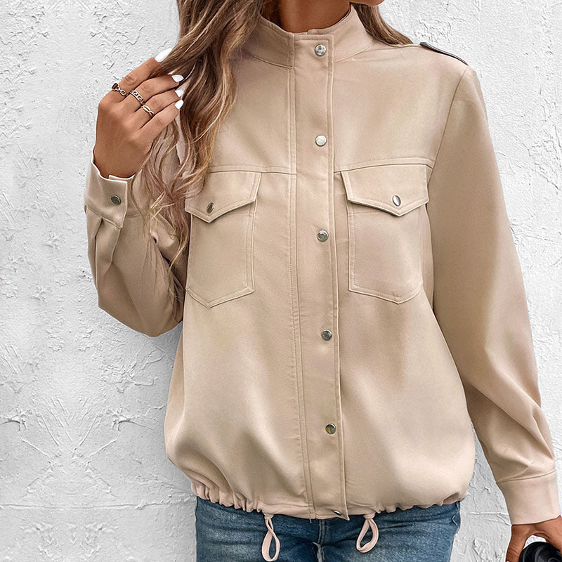 Veste Femme Col Montant Uni - Aurelles