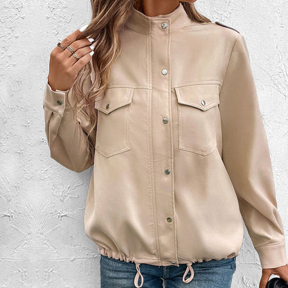 Veste Femme Col Montant Uni - Aurelles