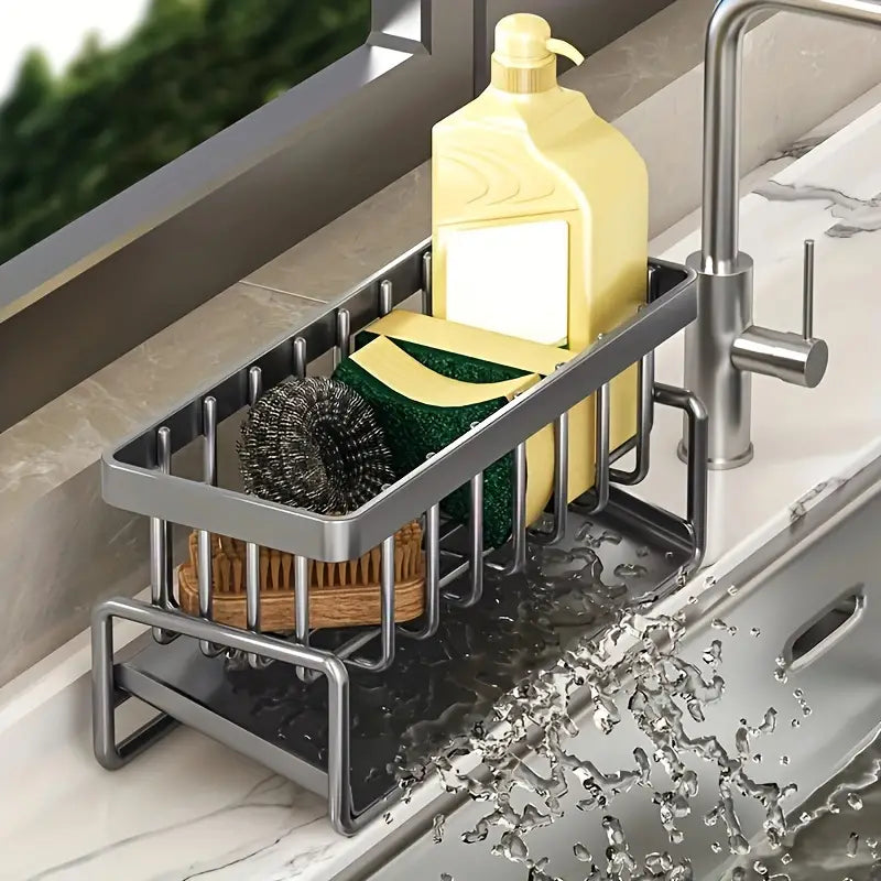 Terra – Égouttoir et Rangement Évier Moderne en Acier Inoxydable