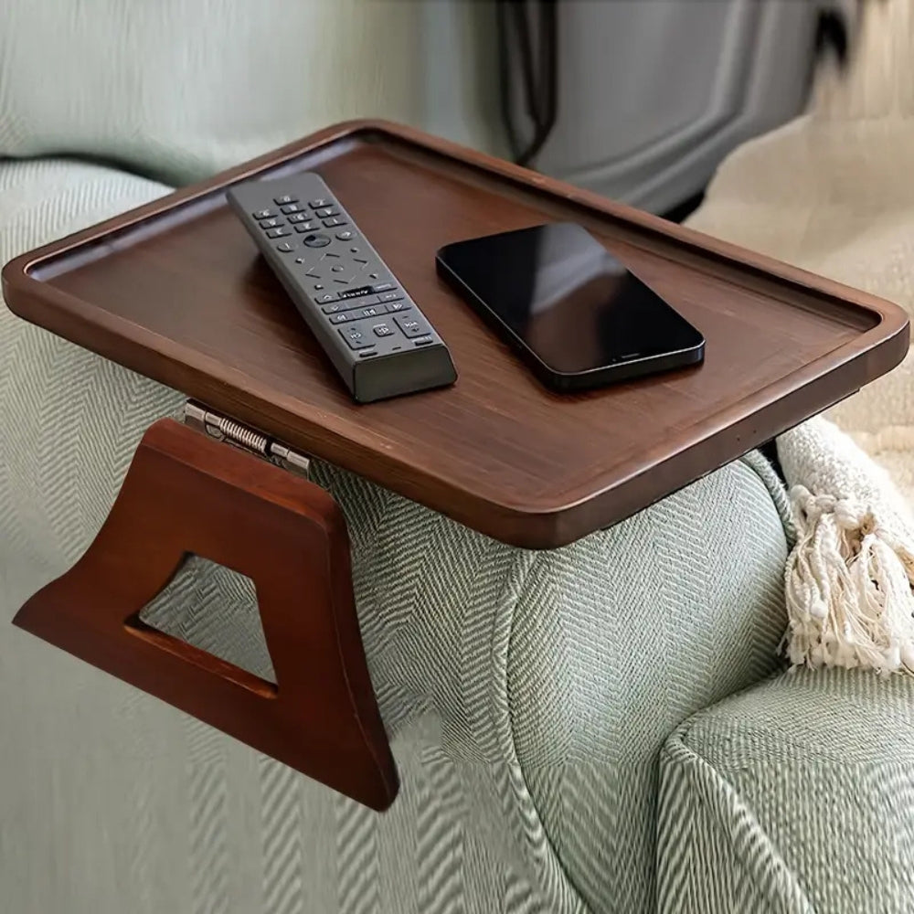 Terra – Table Plateau d’Accoudoir en Bambou Ajustable et Minimaliste