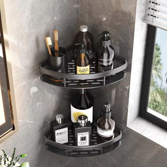 Lunara – Étagère de Douche Murale en Aluminium Minimaliste et Élégante