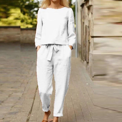 Pantalon et chemise en lin pour femmes - Aurelles