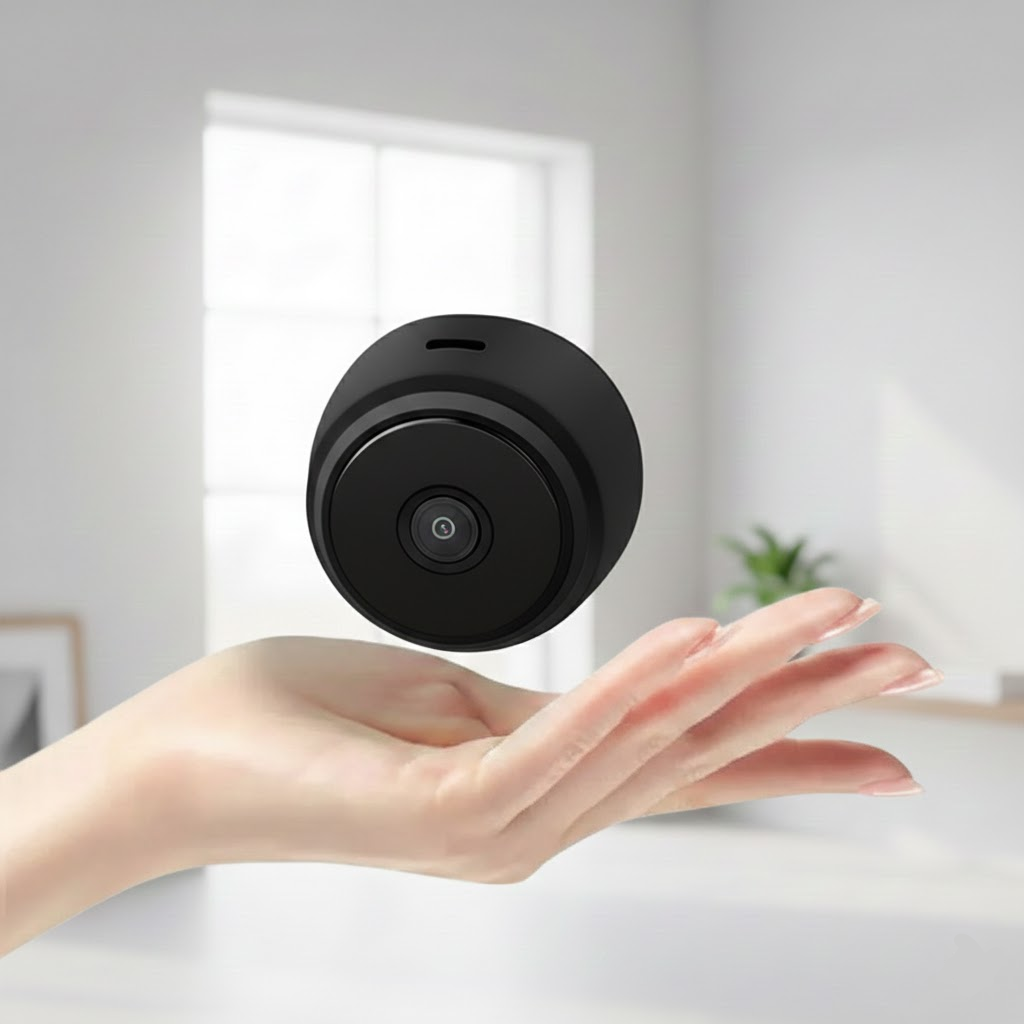 Mini Caméra de Surveillance Wi-Fi avec Vision Nocturne Détection de Mouvement et Application Mobile pour Maison et Bureau