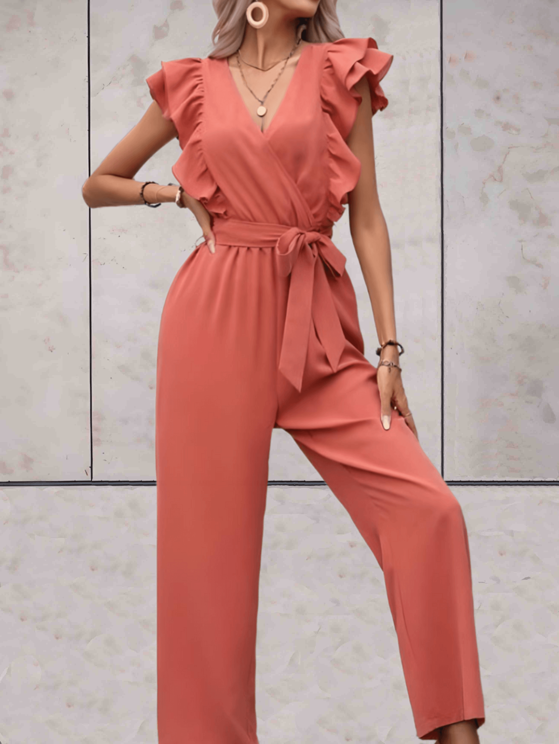 Combinaison tendance à col en V pour femmes - Aurelles