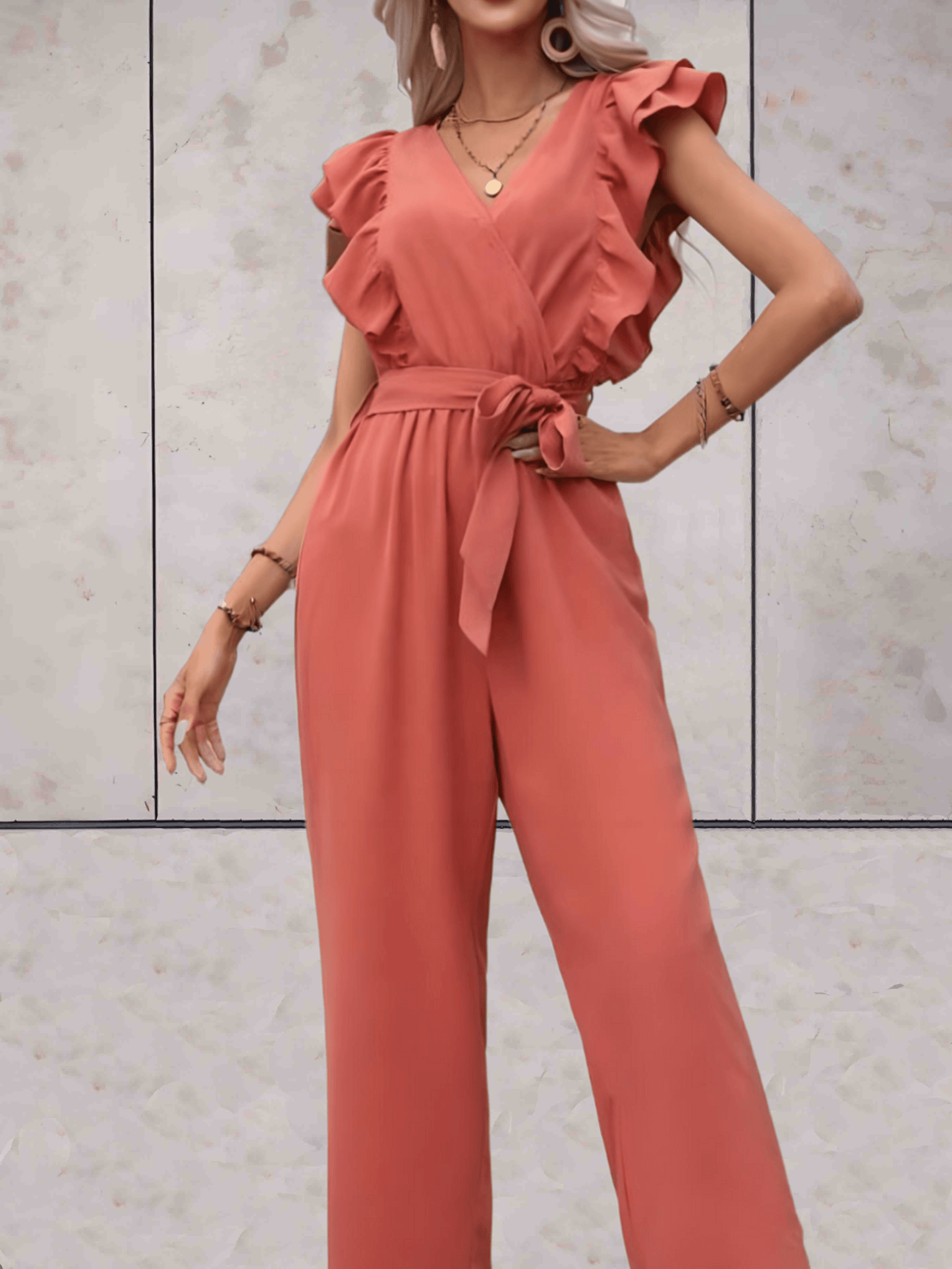 Combinaison tendance à col en V pour femmes - Aurelles