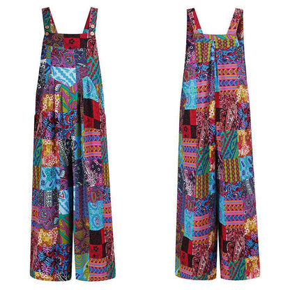 Combinaison Femme Bohème Détendue Avec Pantalon Large - Aurelles
