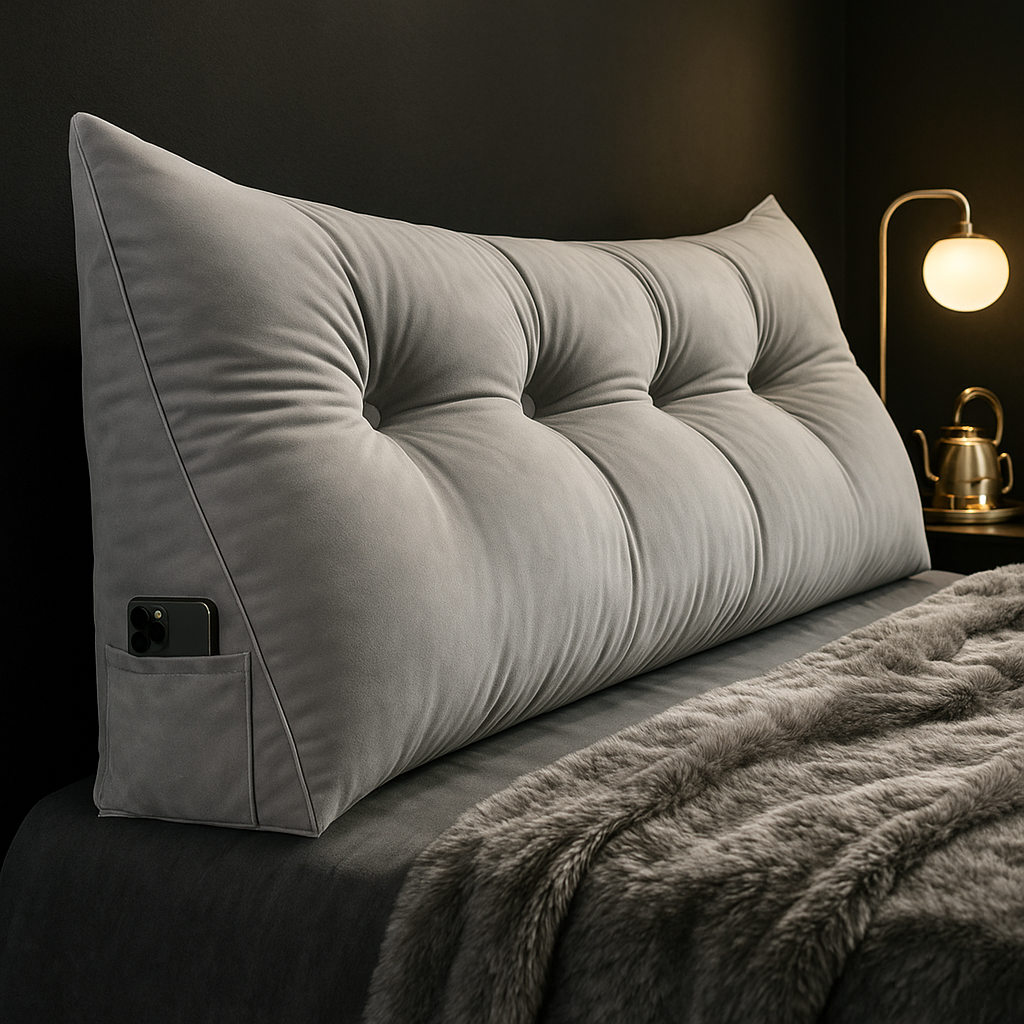 Aurivia – Oreiller Ergonomique en Coin de Luxe pour Dos et Cou