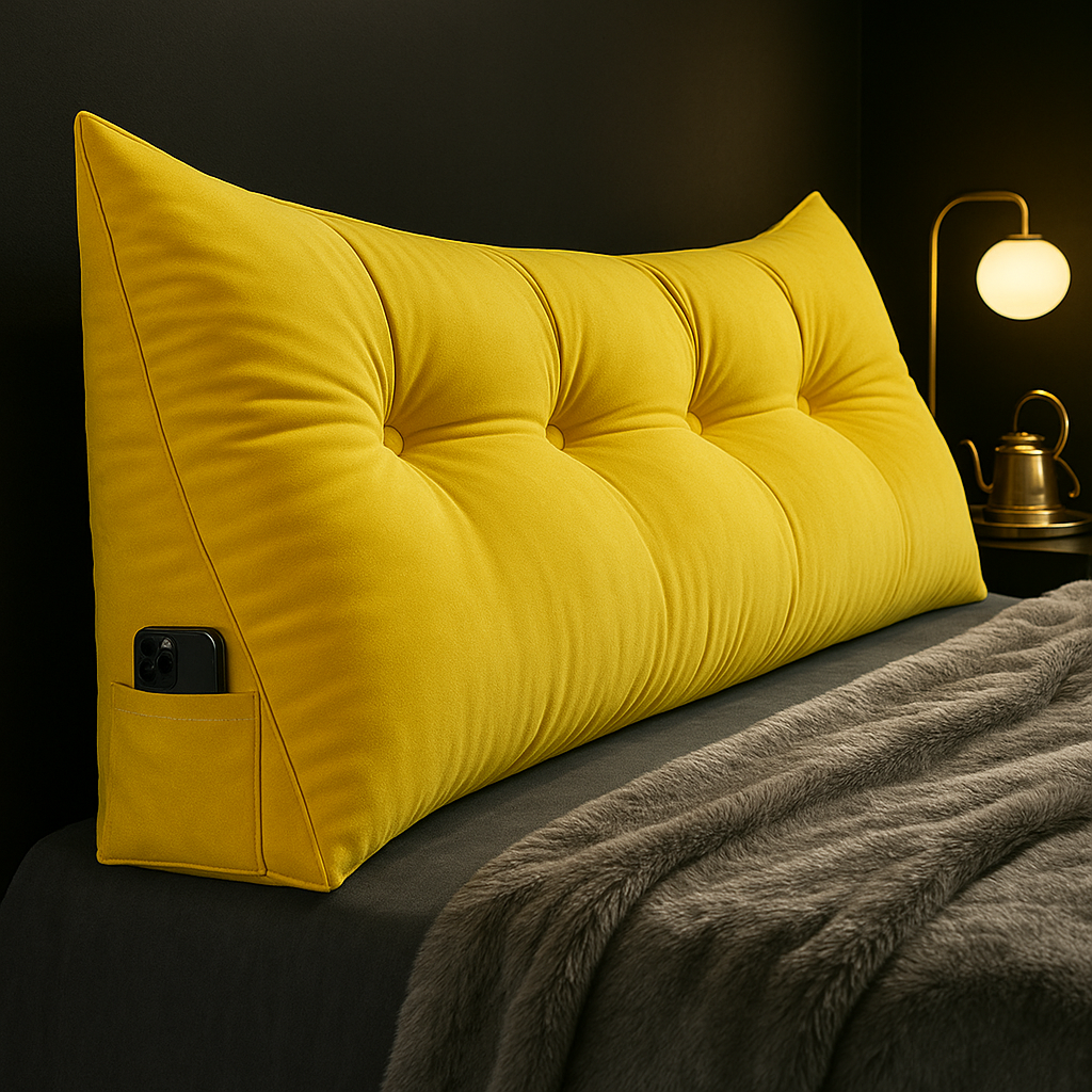 Aurivia – Oreiller Ergonomique en Coin de Luxe pour Dos et Cou