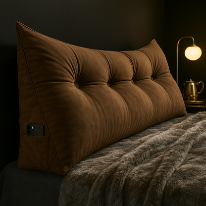 Aurivia – Oreiller Ergonomique en Coin de Luxe pour Dos et Cou