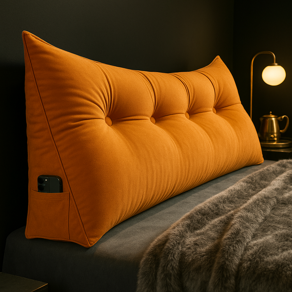 Aurivia – Oreiller Ergonomique en Coin de Luxe pour Dos et Cou