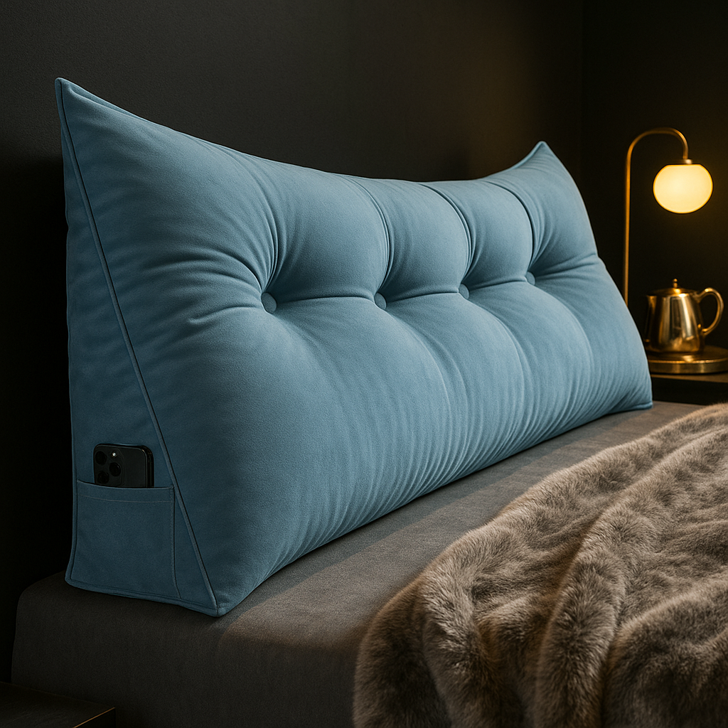 Aurivia – Oreiller Ergonomique en Coin de Luxe pour Dos et Cou