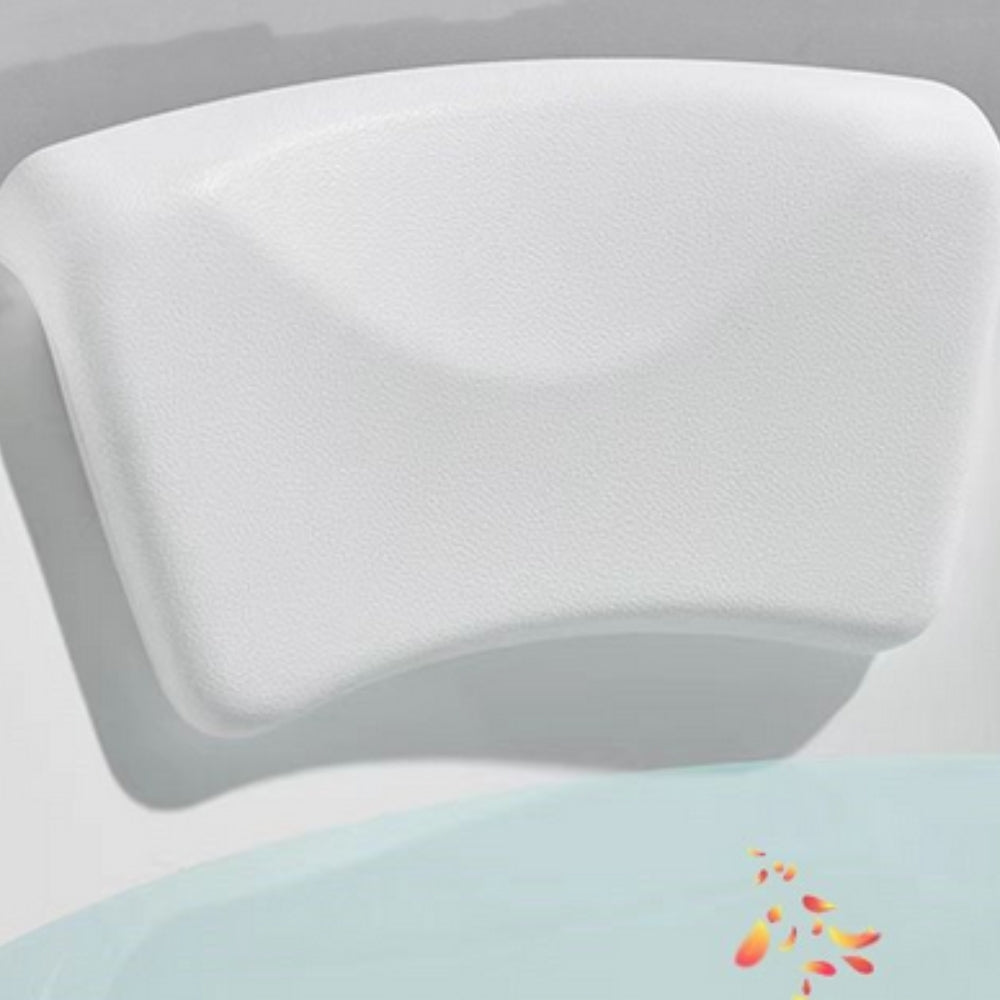 Coussin de Baignoire Ergonomique Galbé en Silicone Souple pour Soutien de la Nuque et Bain Relaxant