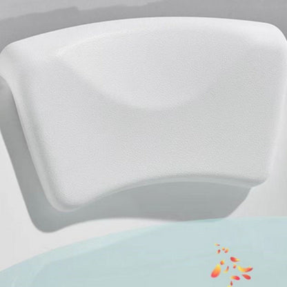 Coussin de Baignoire Ergonomique Galbé en Silicone Souple pour Soutien de la Nuque et Bain Relaxant