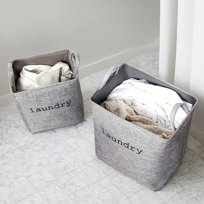 Velora – Panier à Linge Pliable et Décoratif Cube Douillet
