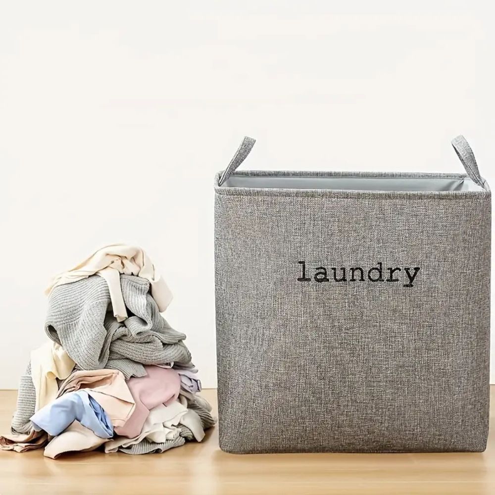 Velora – Panier à Linge Pliable et Décoratif Cube Douillet