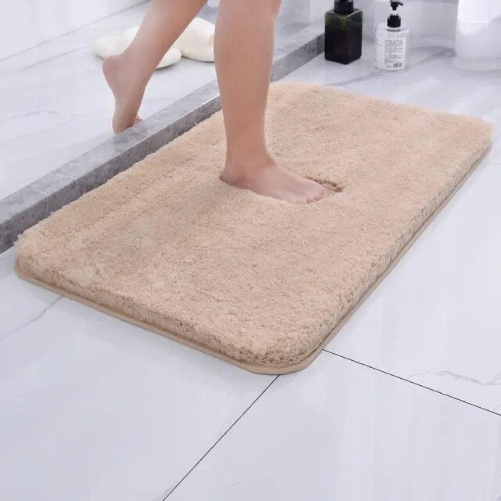 Tapis de Bain en Microfibre Ultra-Douce Antidérapant Absorbant pour Salle de Bain Lavable Machine