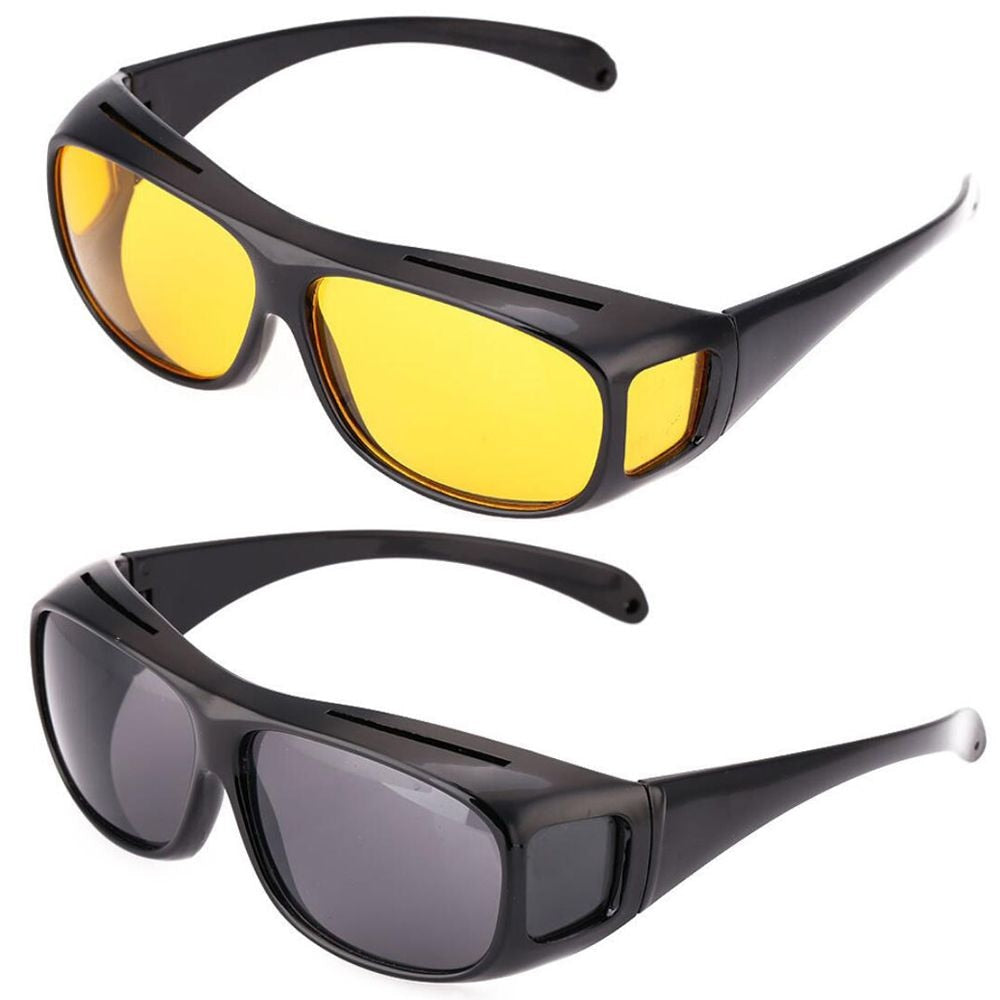 Yellow Lens Anti-Glare Night Driving Glasses for Men and Women