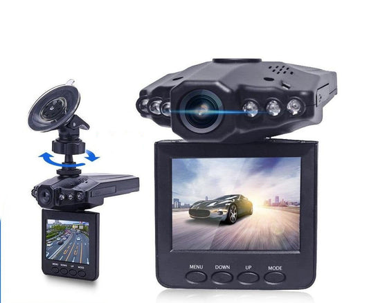 Caméra Embarquée Voiture Full HD 1080P avec Vision Nocturne Infrarouge Écran Orientable et Détection de Choc