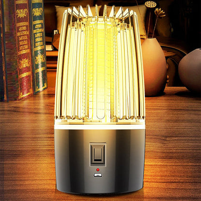 Lampe Anti-Moustiques Rechargeable USB avec LED UV Format Compact Silencieux pour Chambre Salon et Extérieur