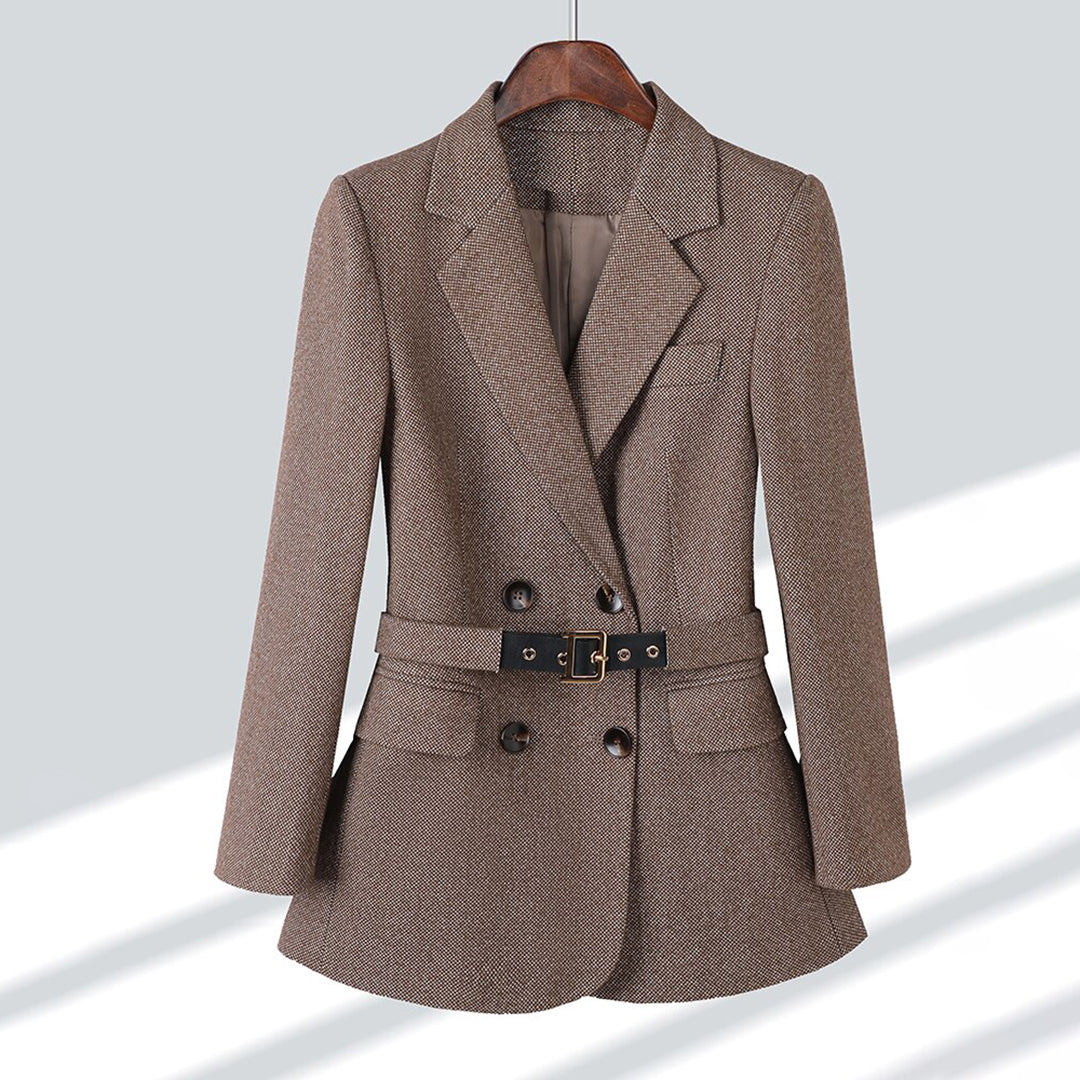 Blazer élégant avec ceinture pour femmes - Aurelles