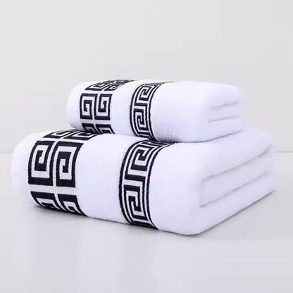 Athena – Set de Serviettes en Coton Doux et Luxueux 2pcs