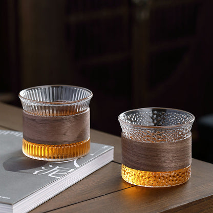 Soléra – Verre Tumbler en Cristal et Bois