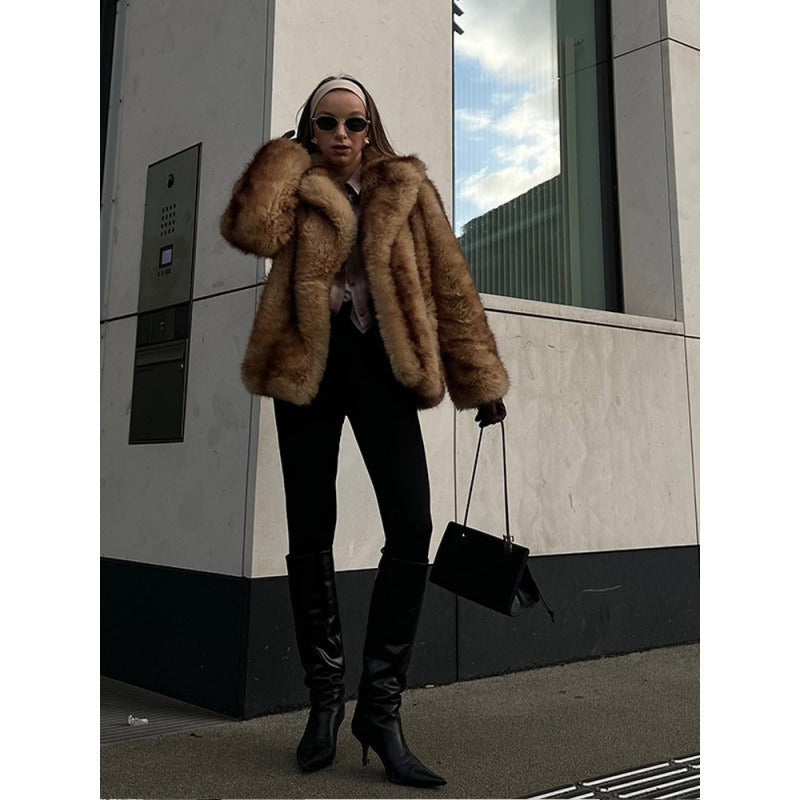 Veste Courte en Fourrure Synthétique - Aurelles