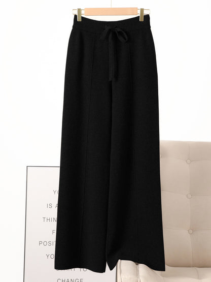 Pantalon Large en Laine Tricotée - Aurelles