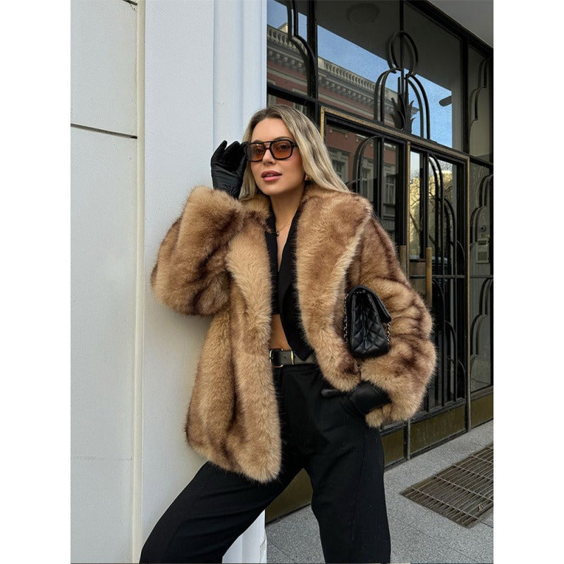 Veste Courte en Fourrure Synthétique - Aurelles