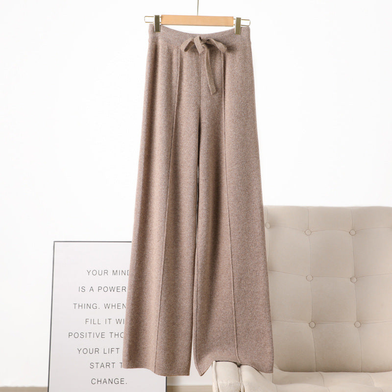 Pantalon Large en Laine Tricotée - Aurelles