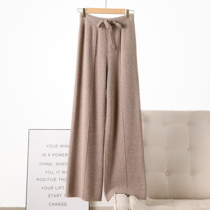 Pantalon Large en Laine Tricotée - Aurelles