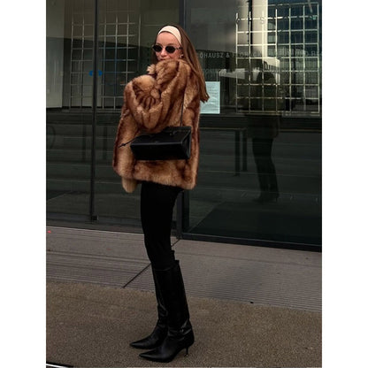 Veste Courte en Fourrure Synthétique - Aurelles