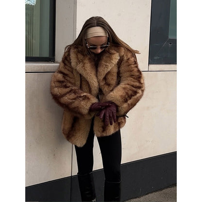 Veste Courte en Fourrure Synthétique - Aurelles