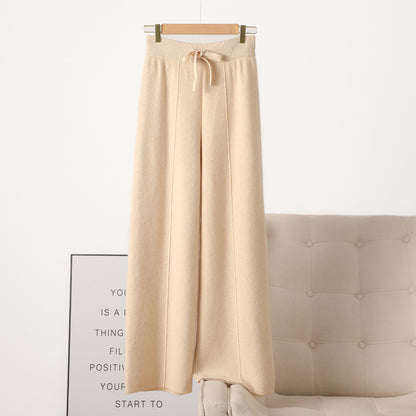Pantalon Large en Laine Tricotée - Aurelles