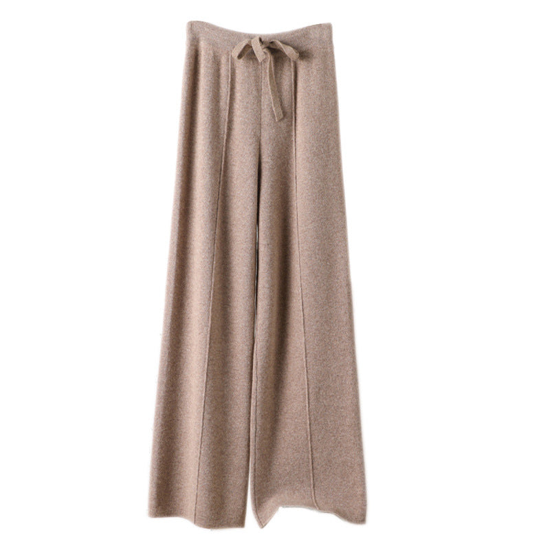 Pantalon Large en Laine Tricotée - Aurelles