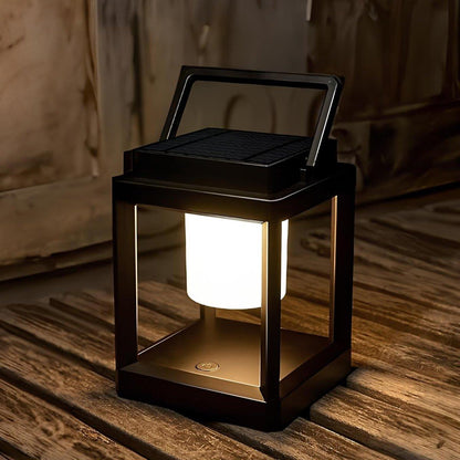 Lanterne Solaire d'Extérieur Portable Rechargeable USB Étanche IP44 pour Jardin Terrasse et Camping